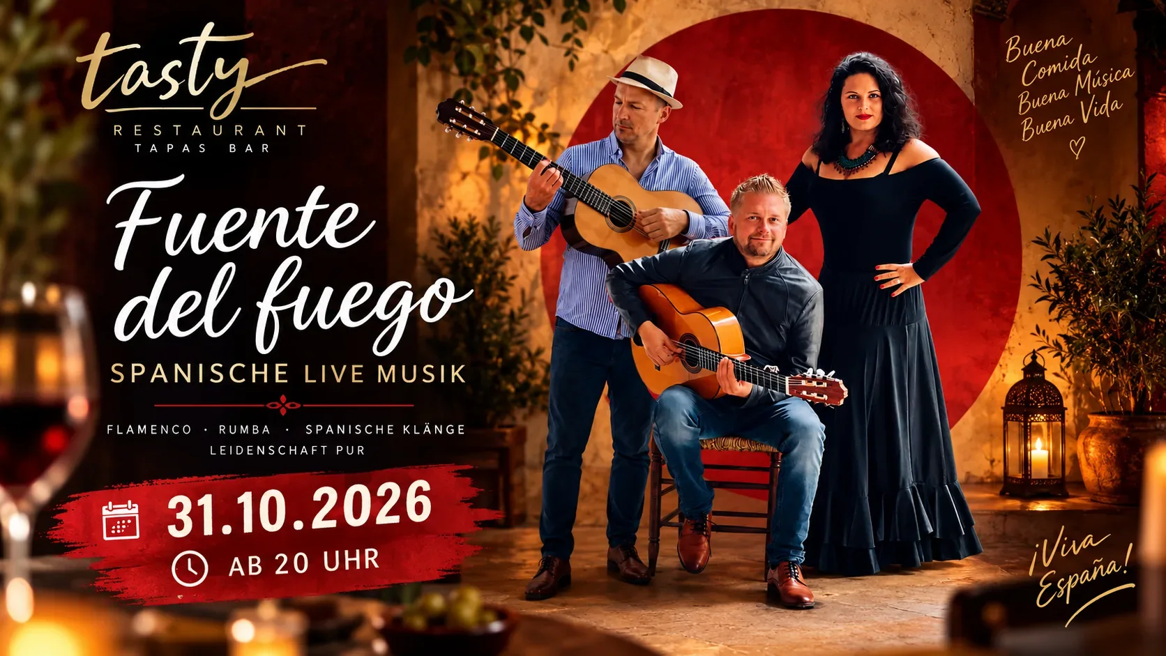 Spanische Live Musik im Tasty Restaurant
